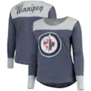 Women's Plus Size NHL Winnipeg Jets Long Sleeve Thermal Shirt 3X NWT
